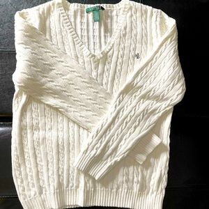 NWOT White Ralph Lauren Sweater